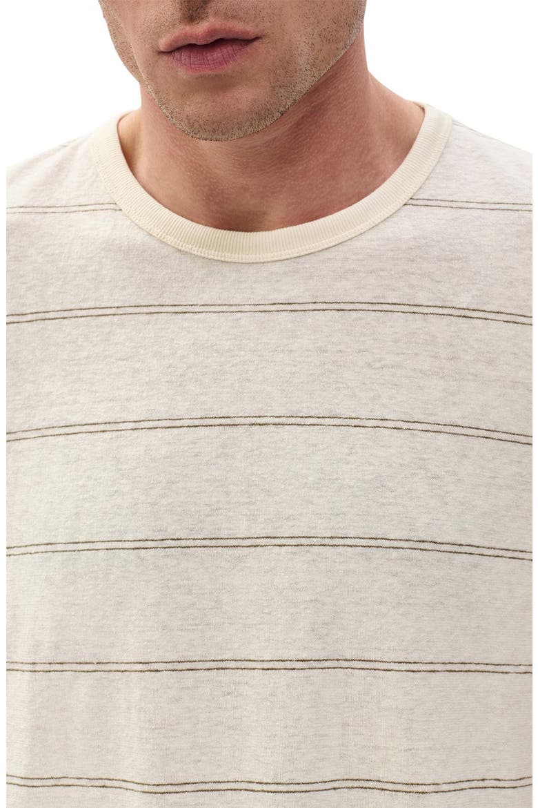 Classic Stripe Hemp & Cotton T-Shirt, Alternate, color, WHITE
