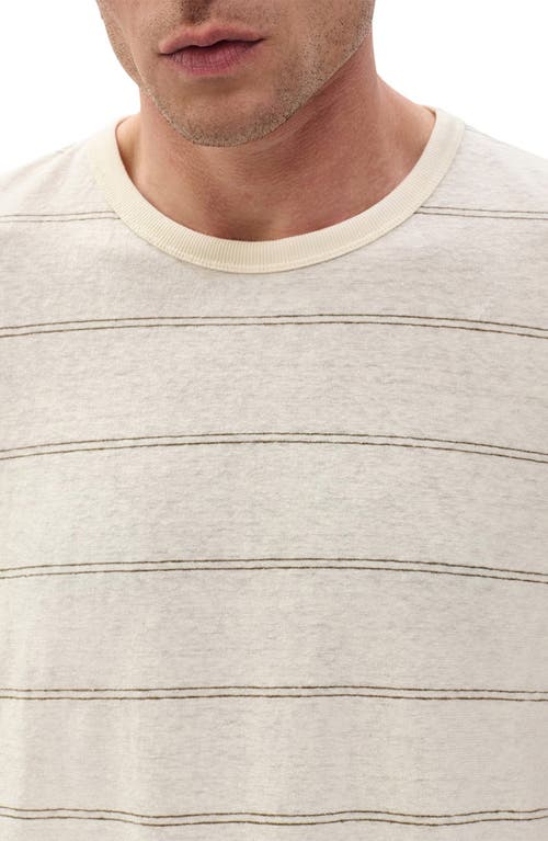 Rag & Bone Stripe Classic T-shirt In White