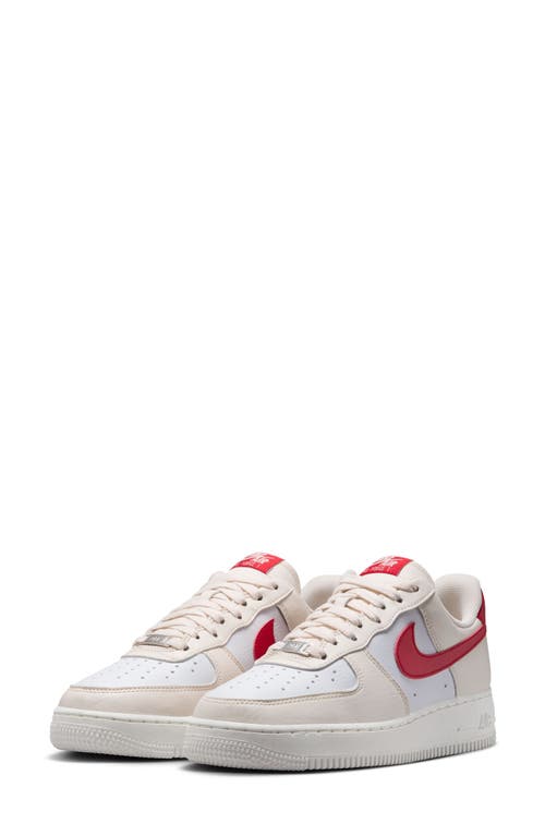 Nike Air Force 1 07 Next Nature Sneaker In Pale Ivory/red/white