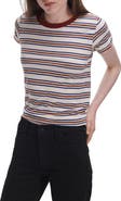 rag & bone The Slub Stripe Cotton T-Shirt