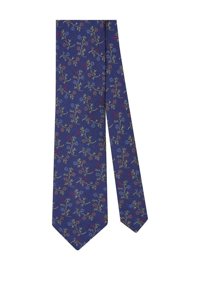 Robert Talbott Robert Floral Vine Best of Class Necktie, Main, color, Navy