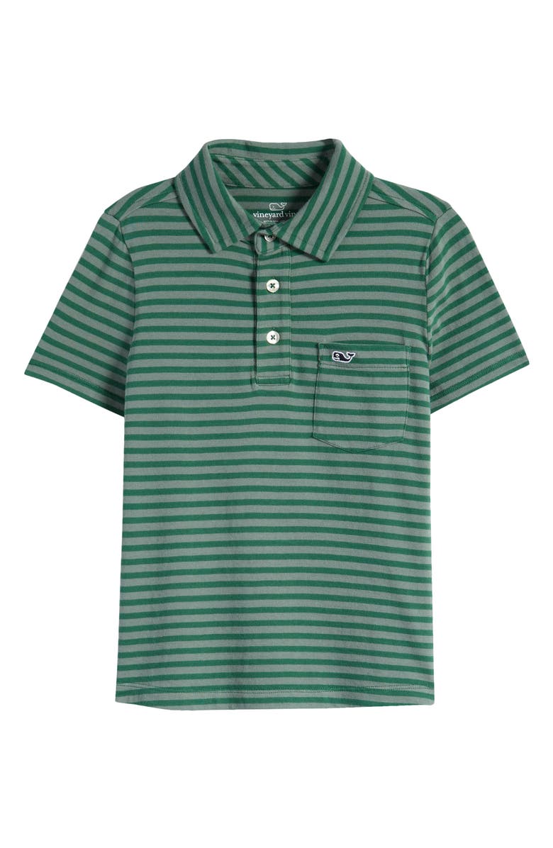 vineyard vines Kids' Island Stripe Pocket Polo, Main, color, 