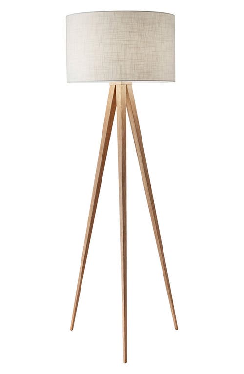 ADESSO LIGHTING Director Floor Lamp in Natural Oak 