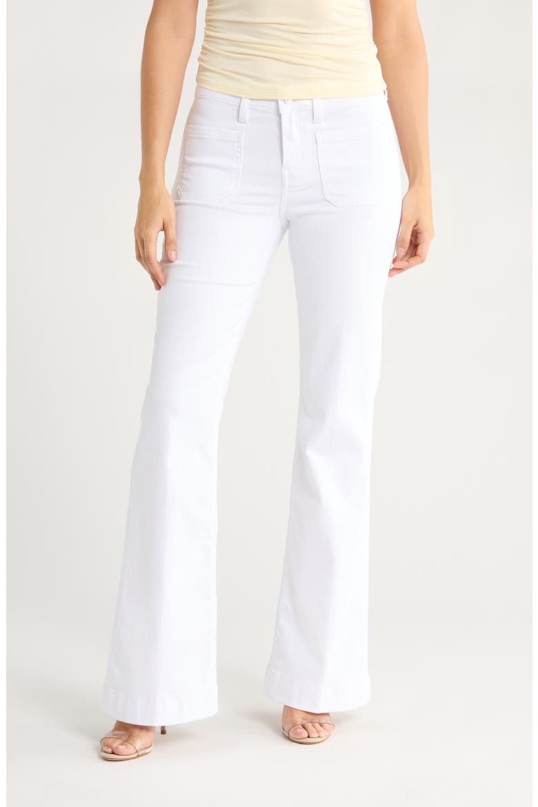 Dojo Flare Leg Jeans, Main, color, CASABLANCA