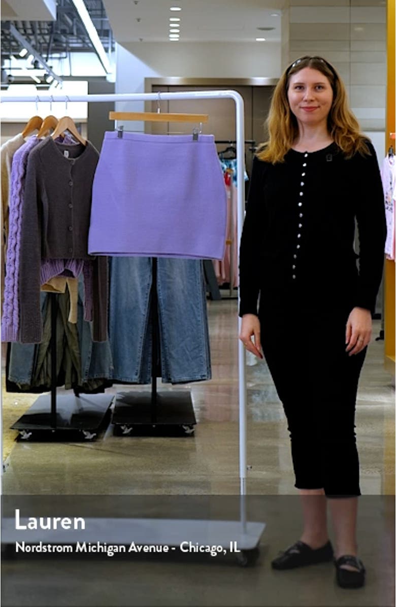 Knit Pencil Miniskirt, sales video thumbnail