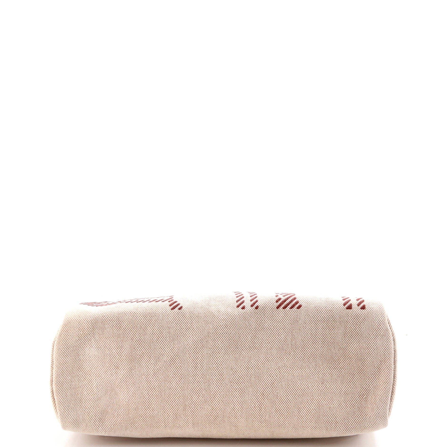 Pre-Owned Hermes Herbag Zip Relief Brides de Gala Toile and Leather 31, Alternate, color, Cuivre