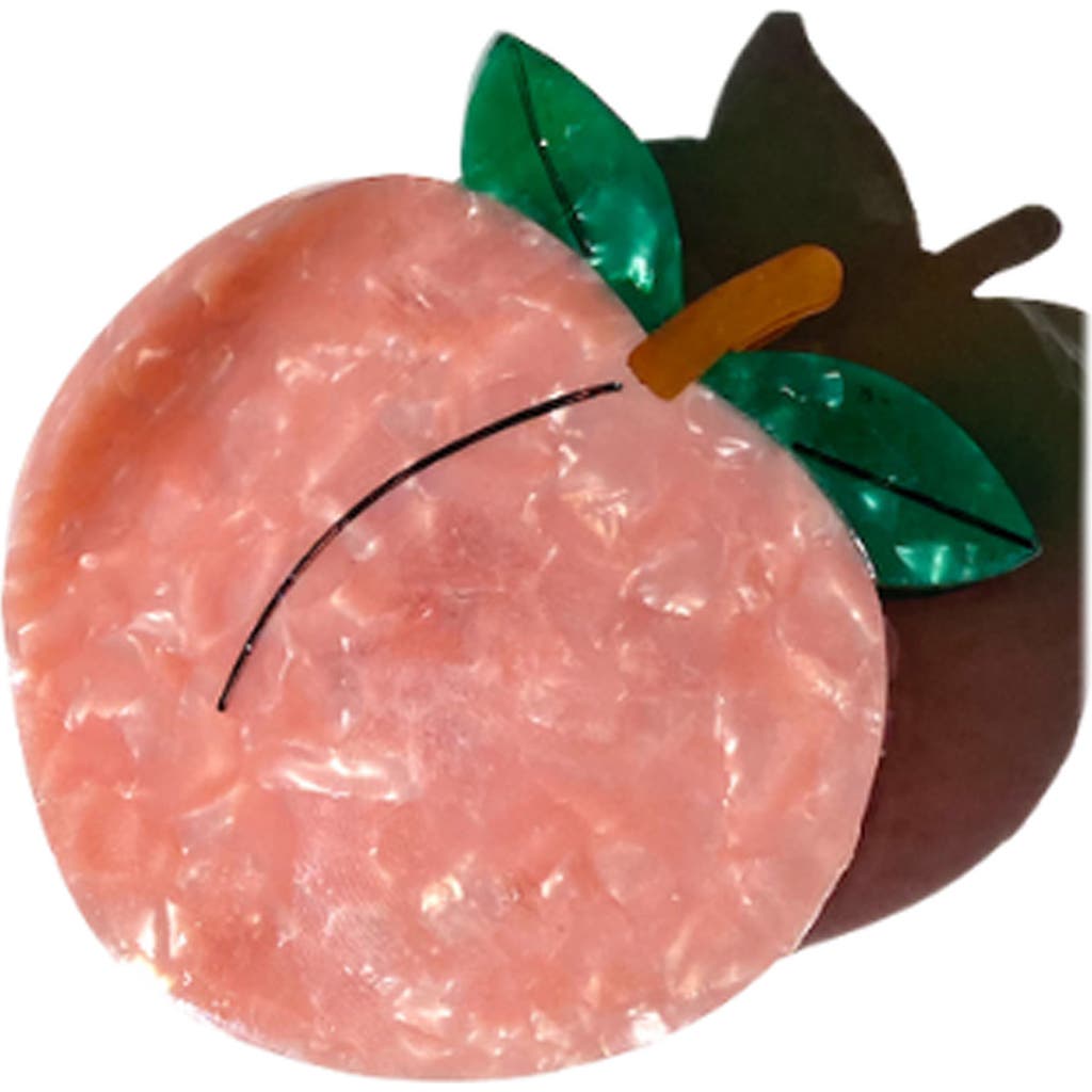 Solar Eclipse Peach Claw Hair Clip In Pink