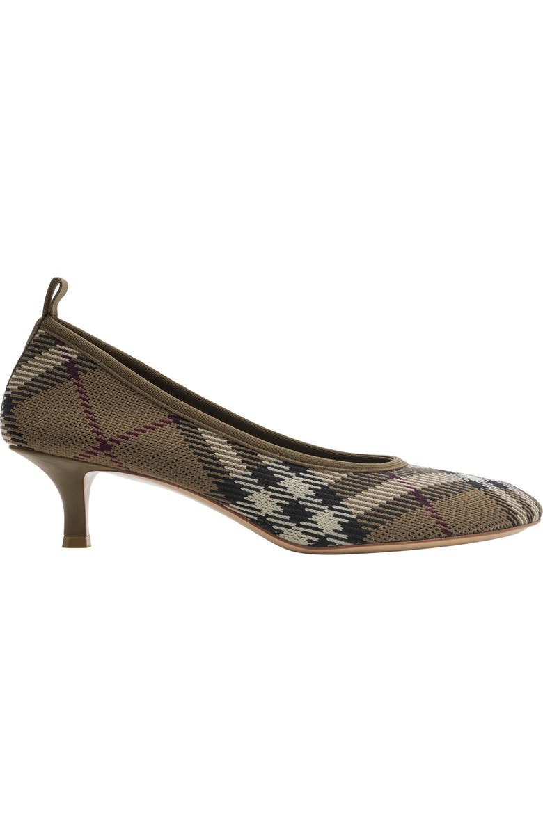 Burberry Check Knit Baby Low Pumps, Main, color,