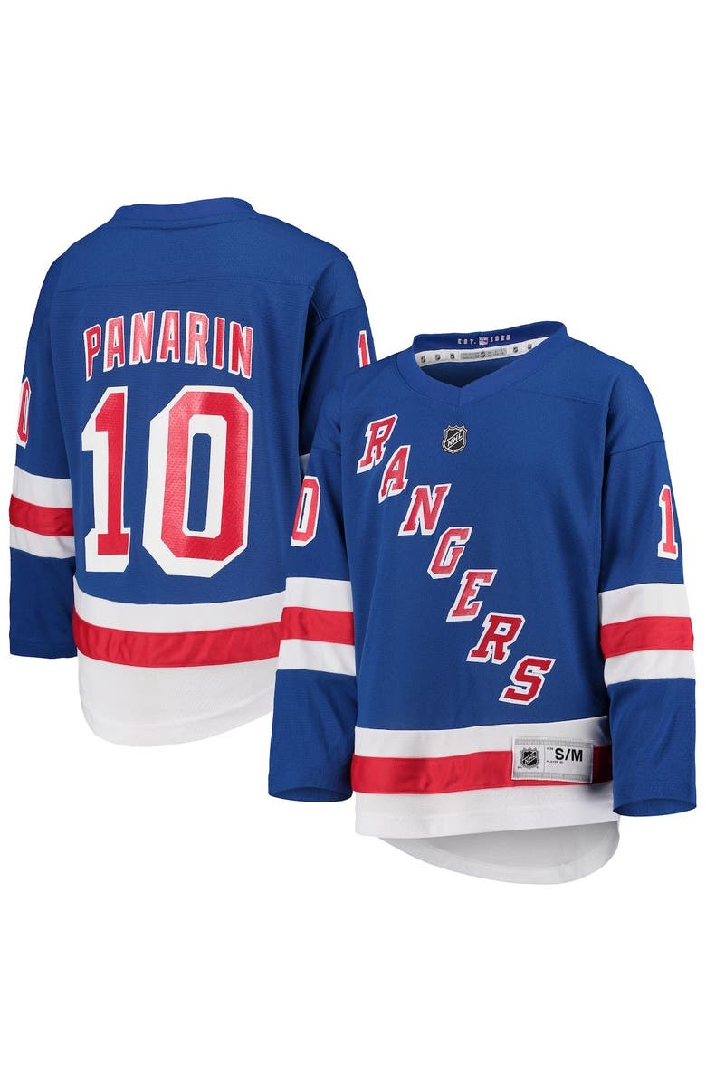 Outerstuff Youth Artemi Panarin Blue New York Rangers Home Replica Player Jersey, Main, color,