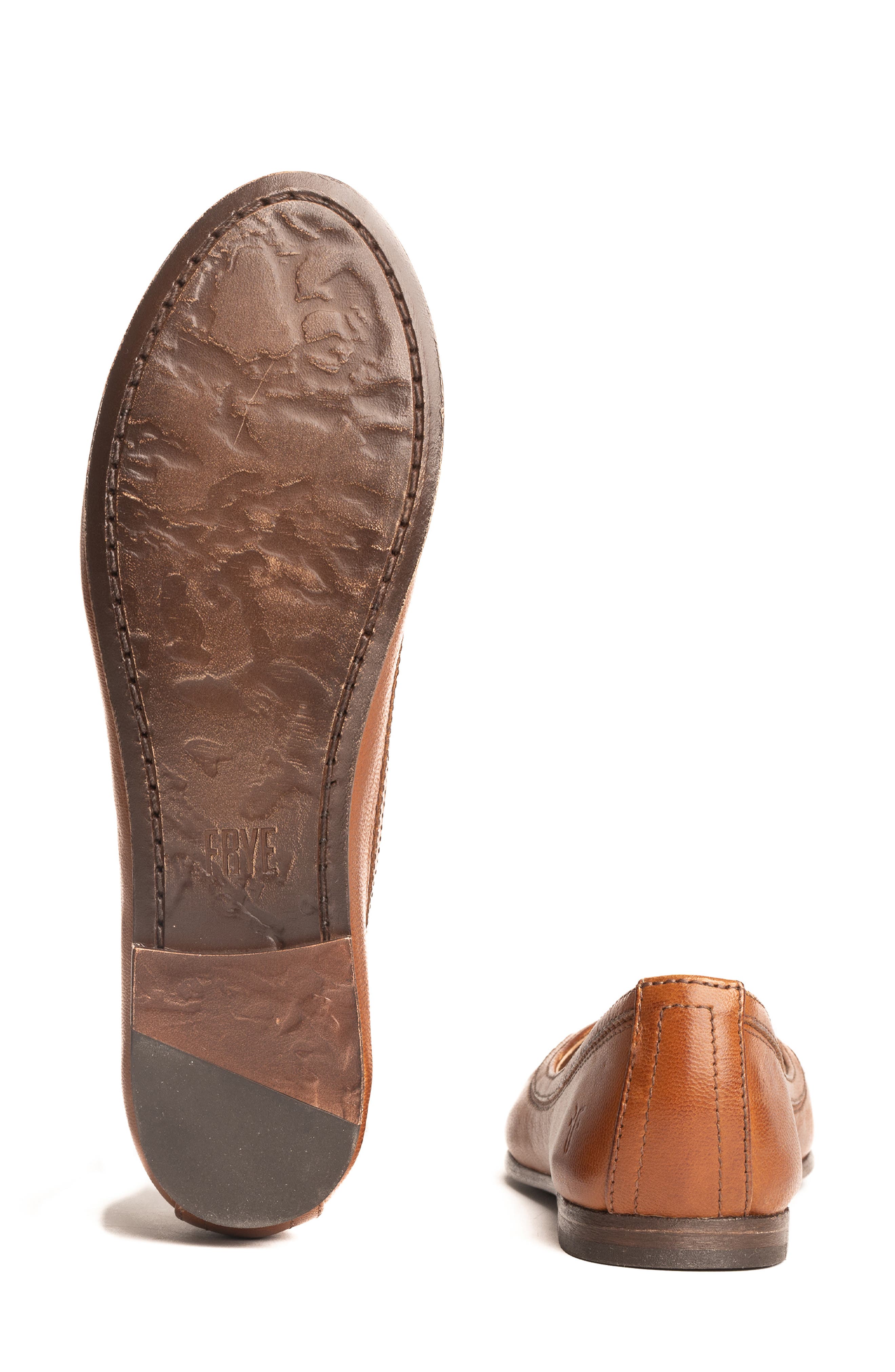 Frye Carson Ballet Flat, Alternate, color, Cognac