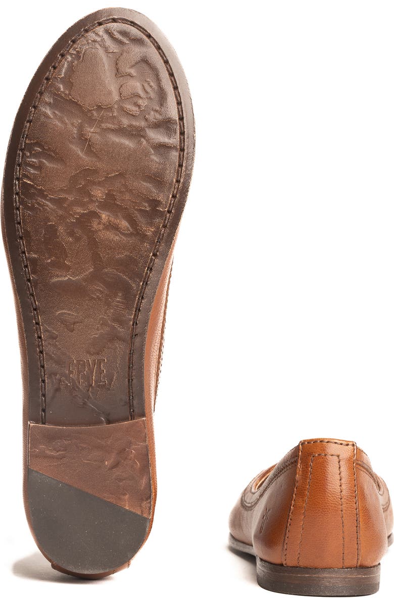 Frye Carson Ballet Flat, Alternate, color, Cognac
