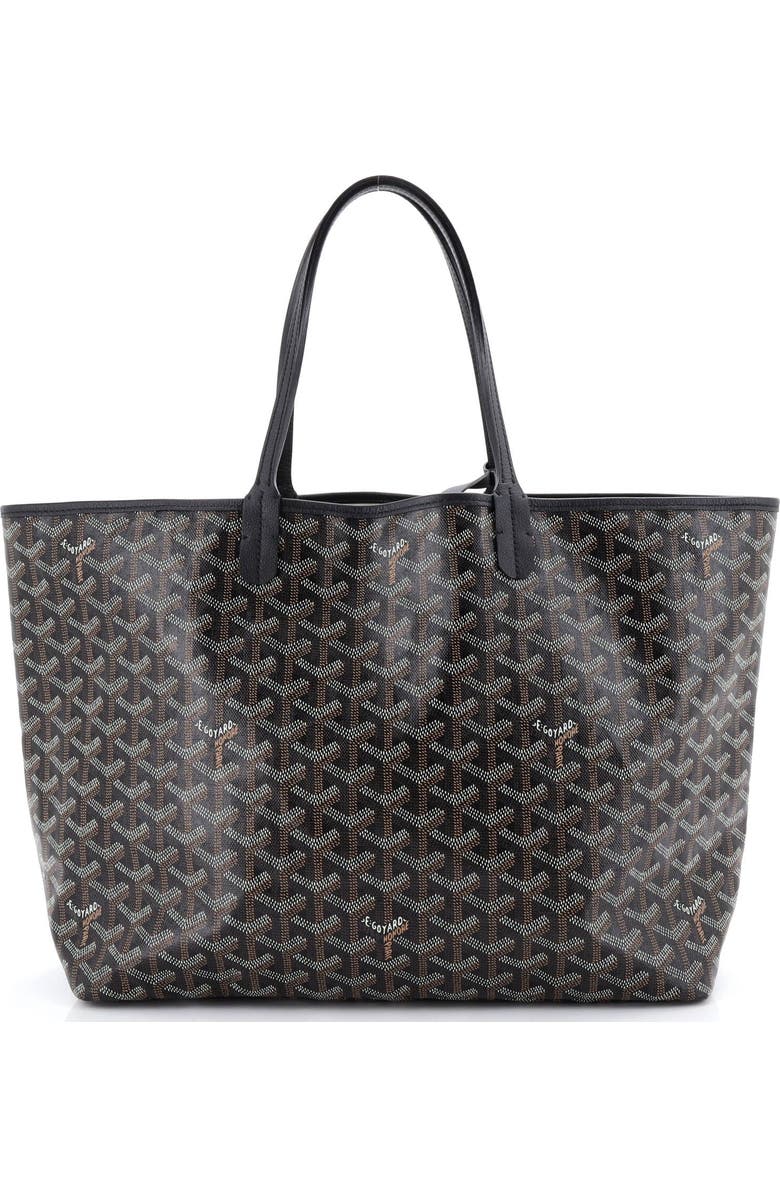 Pre-Owned Goyard Saint Louis Tote Coated Canvas PM, Main, color, Black