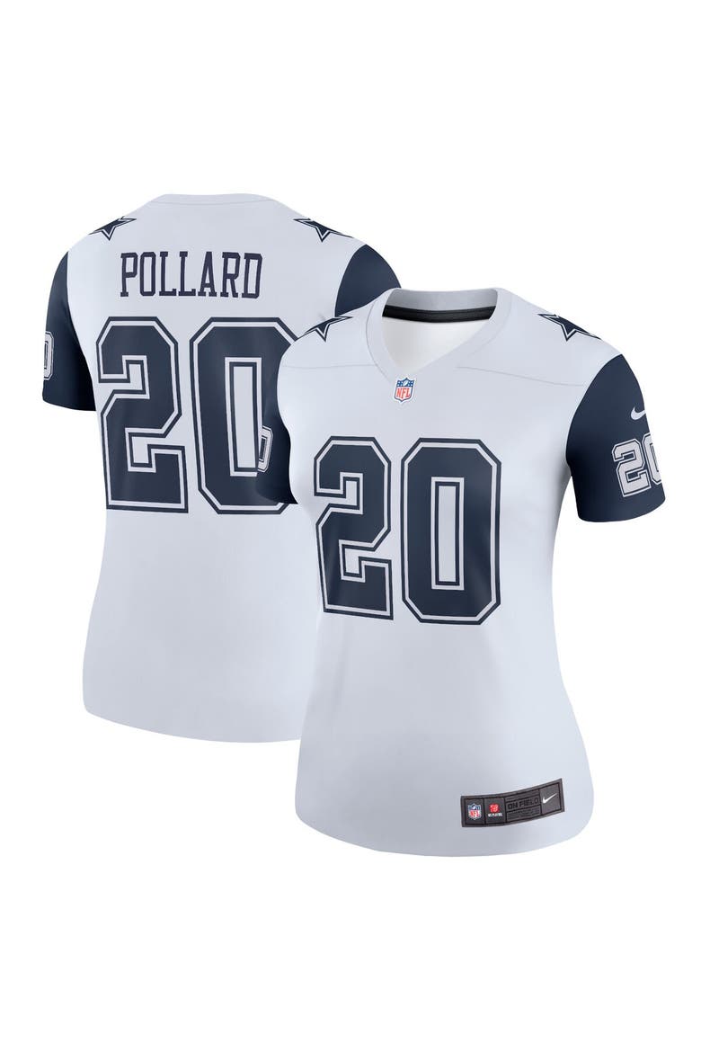 Women's Nike Tony Pollard  White Dallas Cowboys Legend Player Performance Top, Alternate, color, White