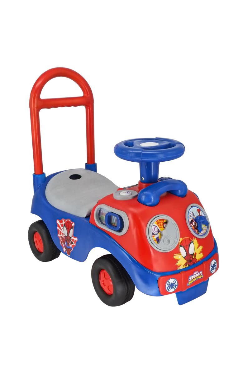 Kiddieland Amazing Spidey My First Activity Rideon W/ Lights & Sounds, Main, color, Multicolored