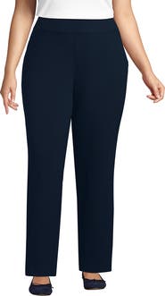 Lands' End Starfish Mid Rise Straight Leg Pants