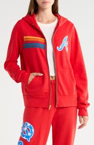 Aviator Nation Atlanta Braves Full Zip Graphic Hoodie