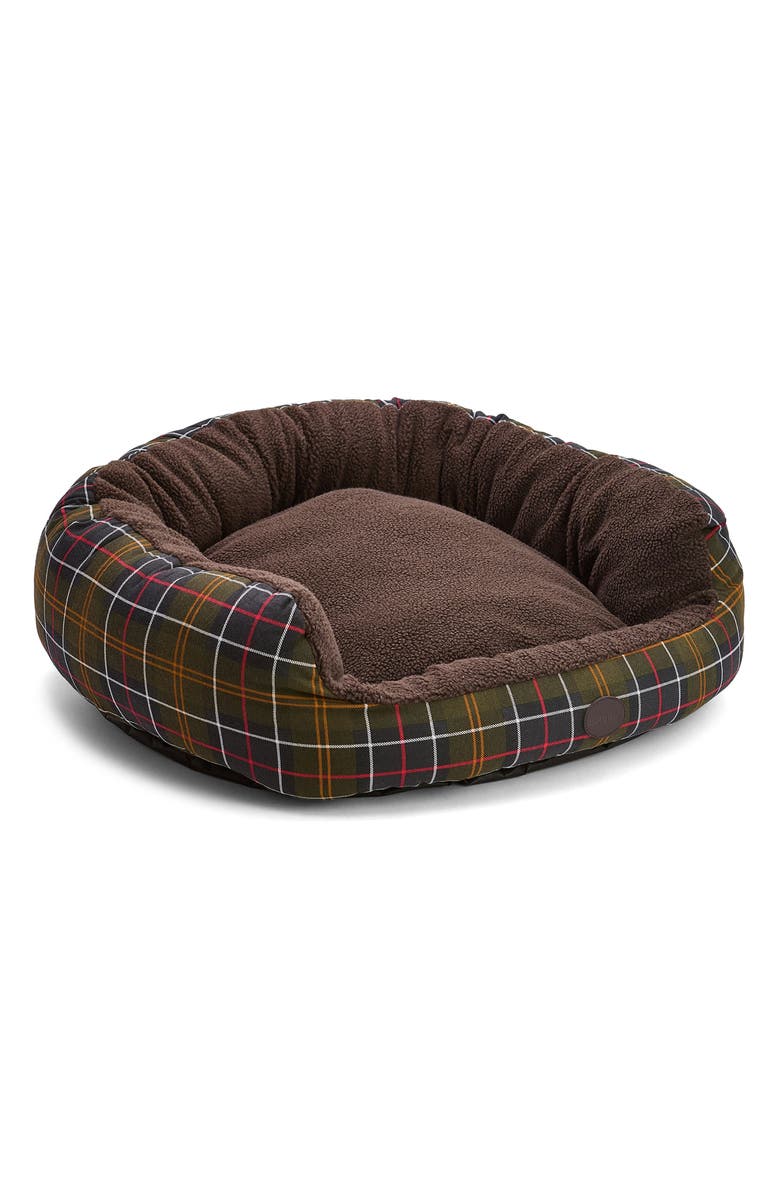 Barbour Tartan Snuggle 35" Dog Bed, Alternate, color, Classic Tartan