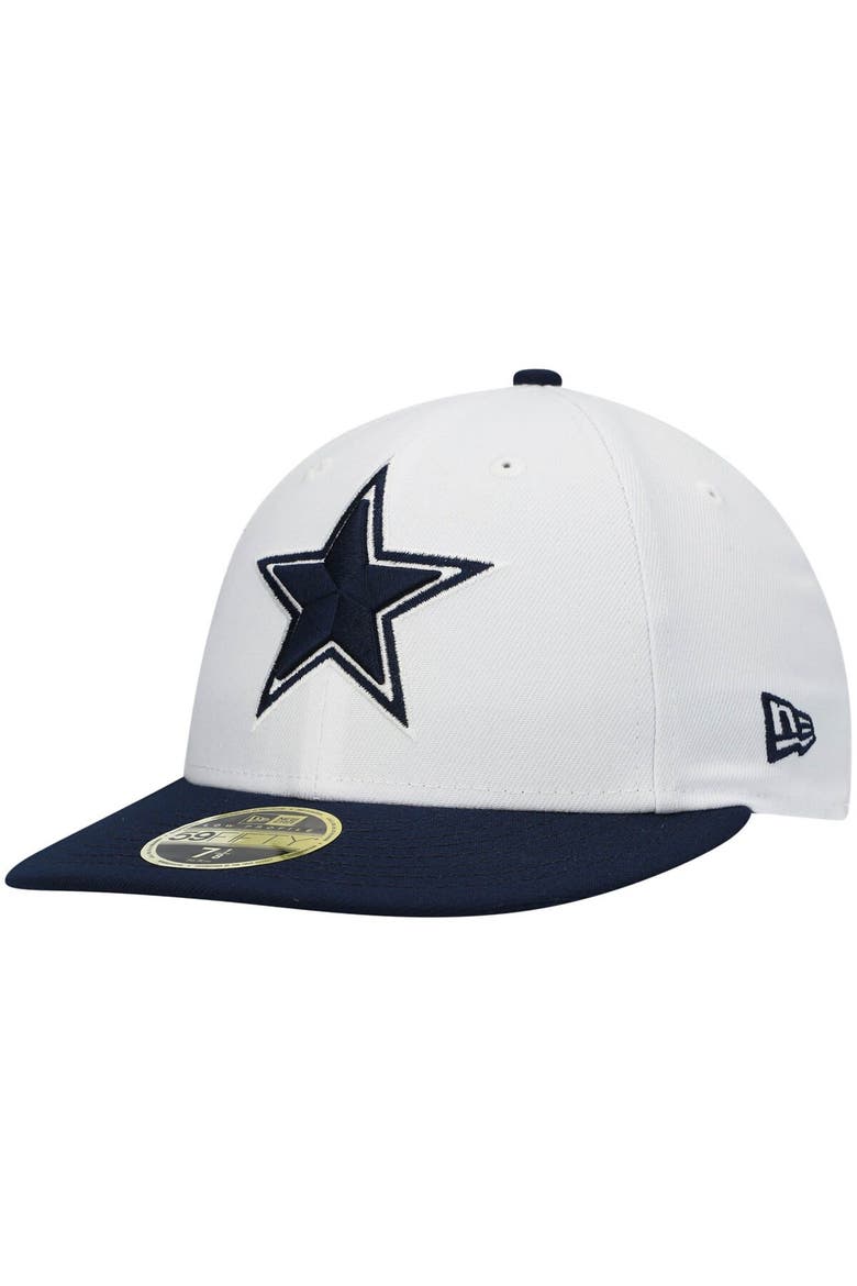 Men's New Era White/Navy Dallas Cowboys 59FIFTY Fitted Hat, Main, color, White