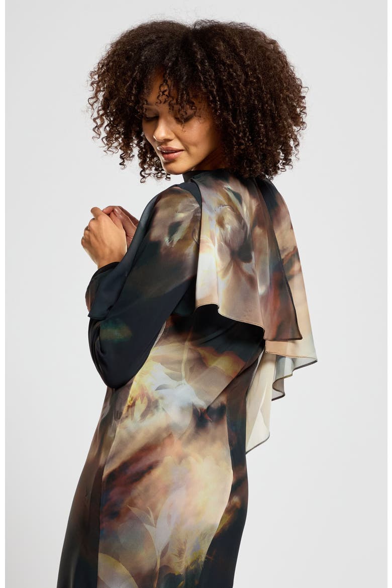 Ali Dress, Alternate, color, Black floral