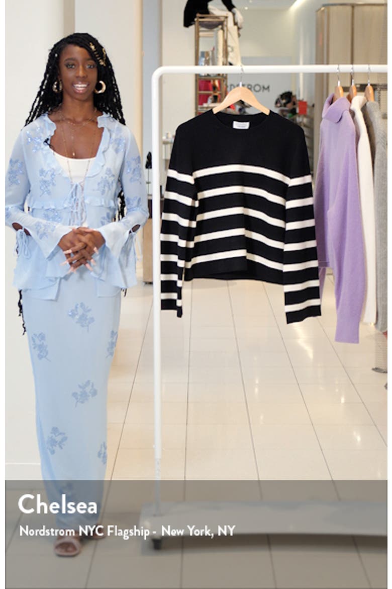 Stripe Crewneck Sweater video