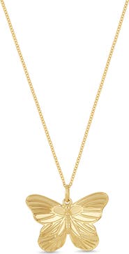 Bony Levy 14K Yellow Gold Butterfly Pendant Necklace