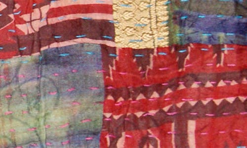 Taj Hotel Kantha Silk Blend Throw Blanket In Multi 13