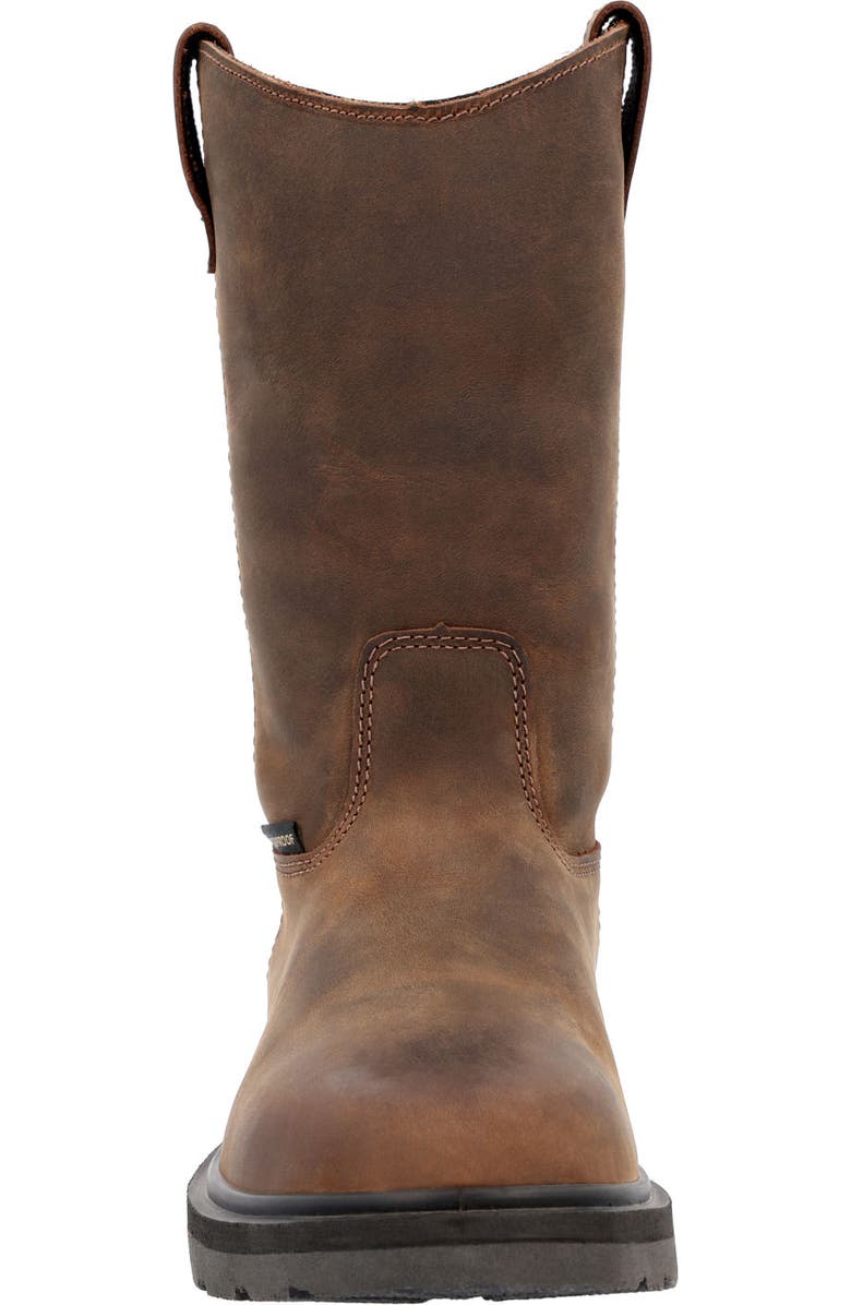 Georgia Boot Suspension System Waterproof Wellington Work Boot, Alternate, color, Brown