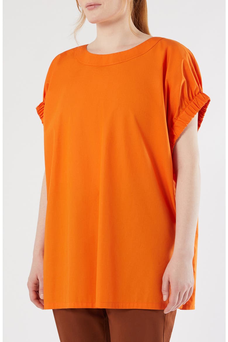 Epoca Cotton Poplin Top, Main, color, TANGERINE