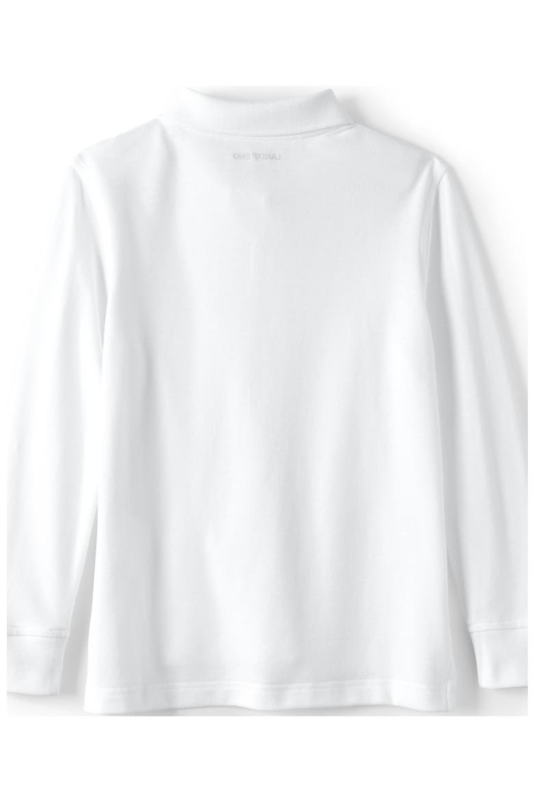 School Uniform Kids Long Sleeve Mesh Polo Shirt, Alternate, color, White