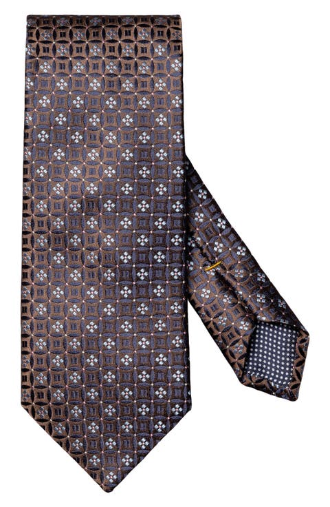 Floral Medallion Silk Tie