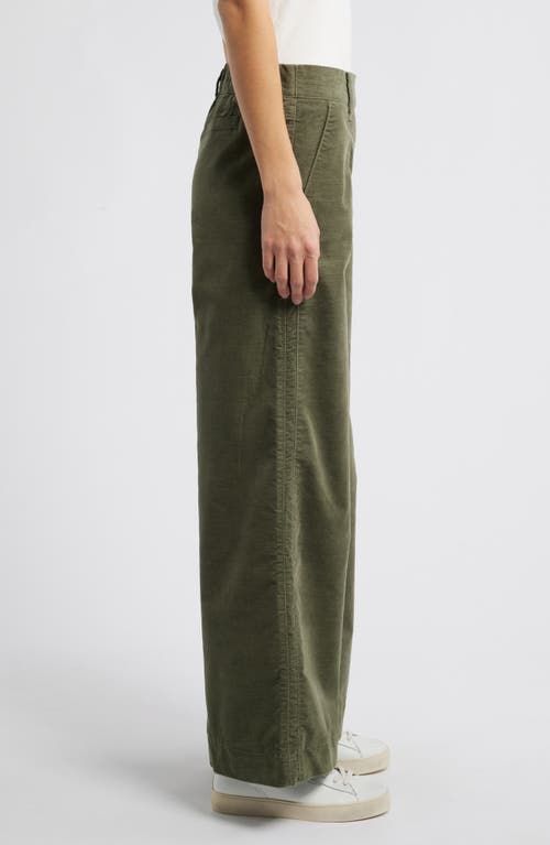 Wit & Wisdom 'ab'solution Skyrise Pull-on Wide Leg Twill Pants In Green