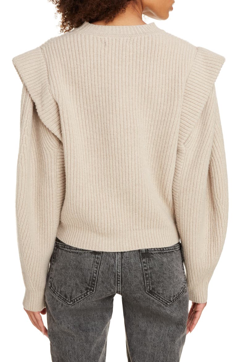 Layered Cashmere & Wool Sweater, Alternate, color, BEIGE