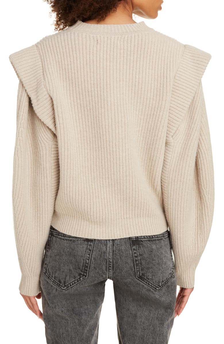 Isabel Marant Layered Cashmere & Wool Sweater, Alternate, color, 