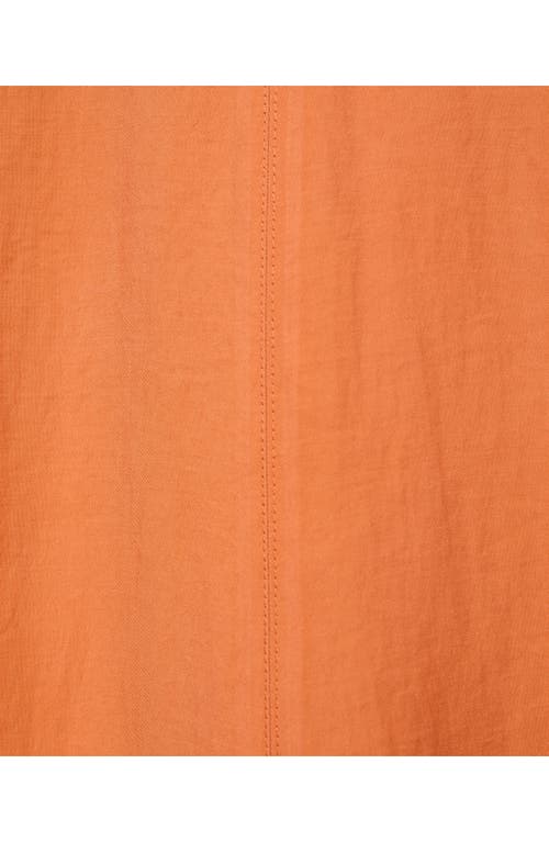 Mango Flared Midi-dress Salmon In Orange