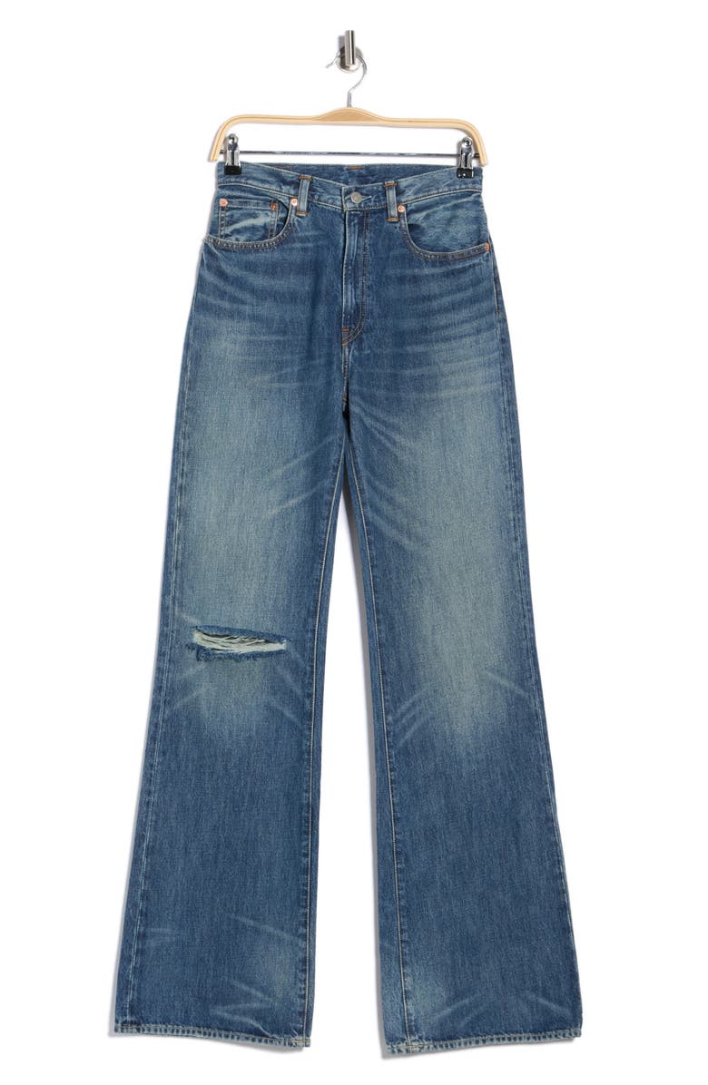 DENIMIST Dena High Waist Flare Leg Jeans, Main, color, Eldon Indigo