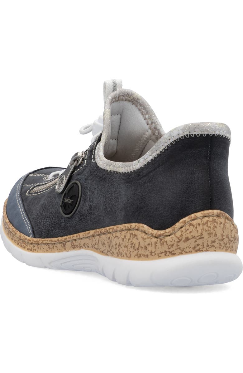 Rieker Nikita F2 Sneaker, Alternate, color, Lightblue/ Silverflower