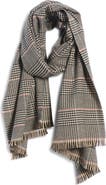 Veronica Beard Virgin Wool Houndstooth Scarf