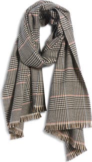 Veronica Beard Virgin Wool Houndstooth Scarf
