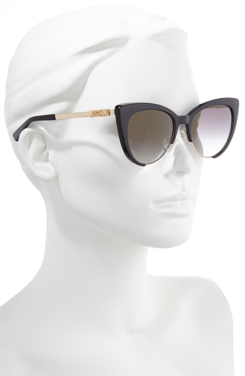 Moschino 55mm Cat Eye Sunglasses, Alternate, color, 