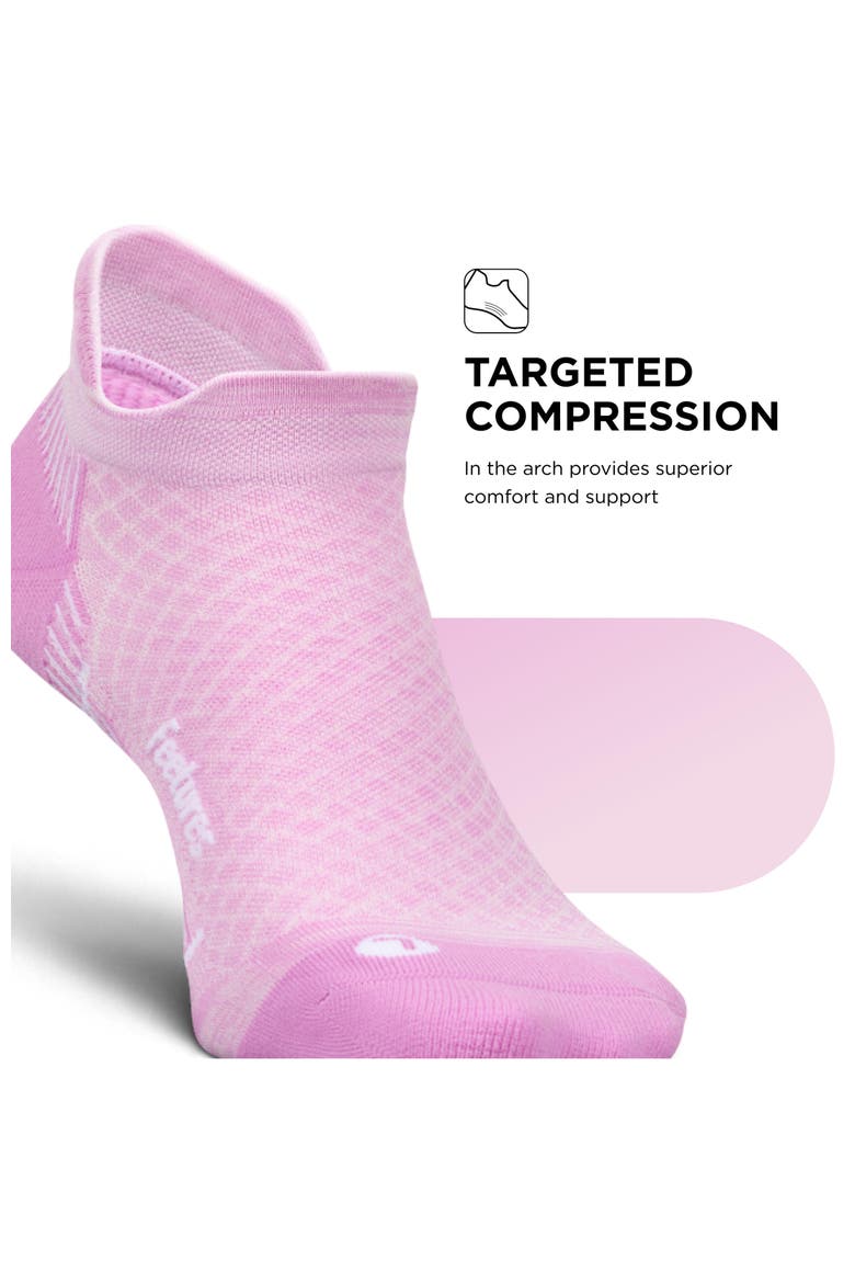 Plantar Fasciitis Relief Sock Light Cushion No Show Tab  Targeted Compression Sock, Alternate, color, Rose