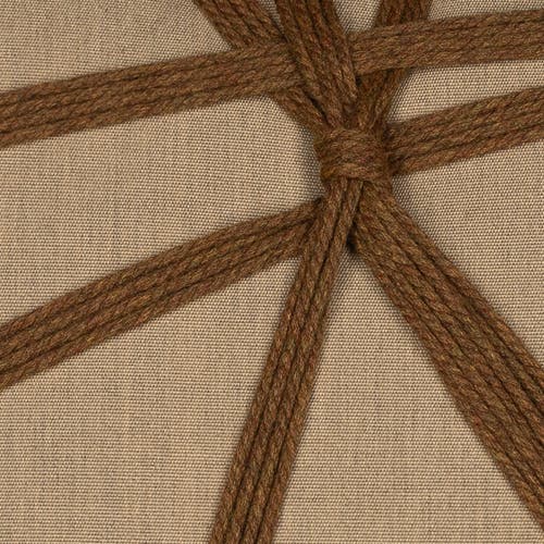 Elaine Smith Interlace Chestnut Indoor & Outdoor Woven Accent Pillow In Brown