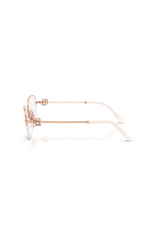 Ralph Lauren 54mm Butterfly Optical Glasses In Gold