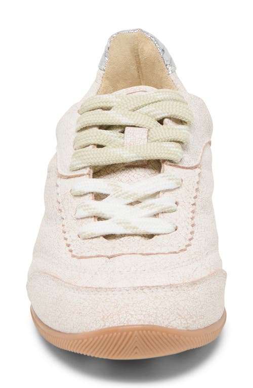 Dolce Vita Laini Sneakers Off White Crackled Leather In White