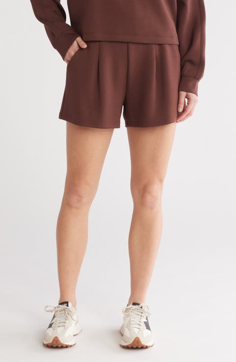 Whisper Knit Pleated Shorts