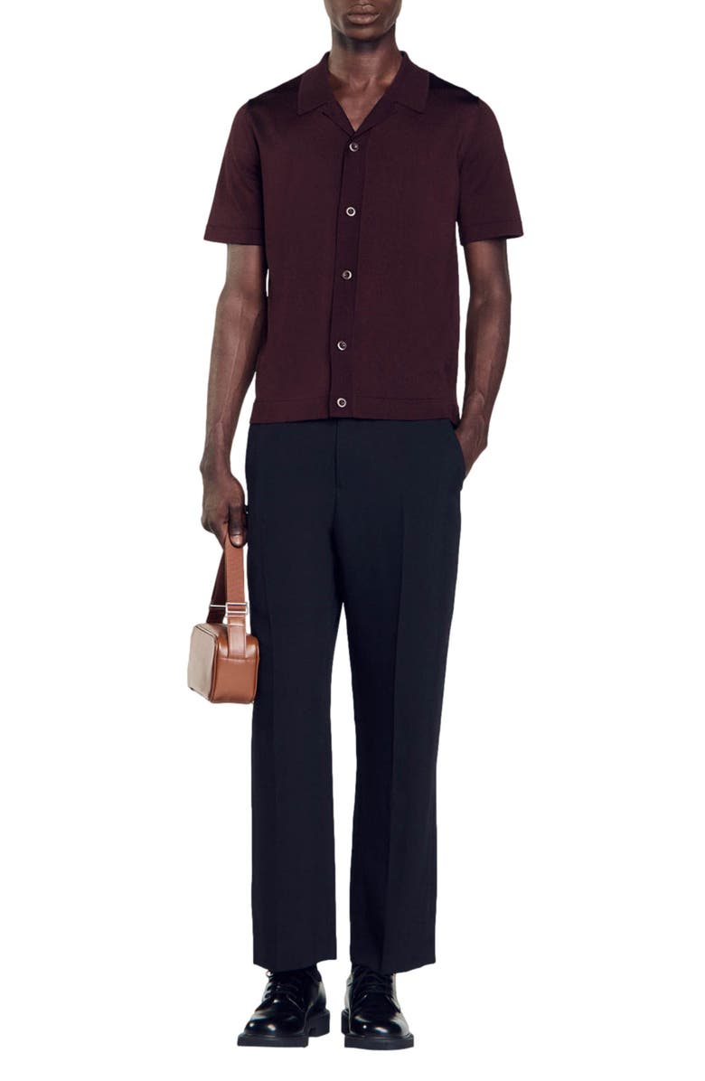 SANDRO Button-Up Shirt, Alternate, color, 