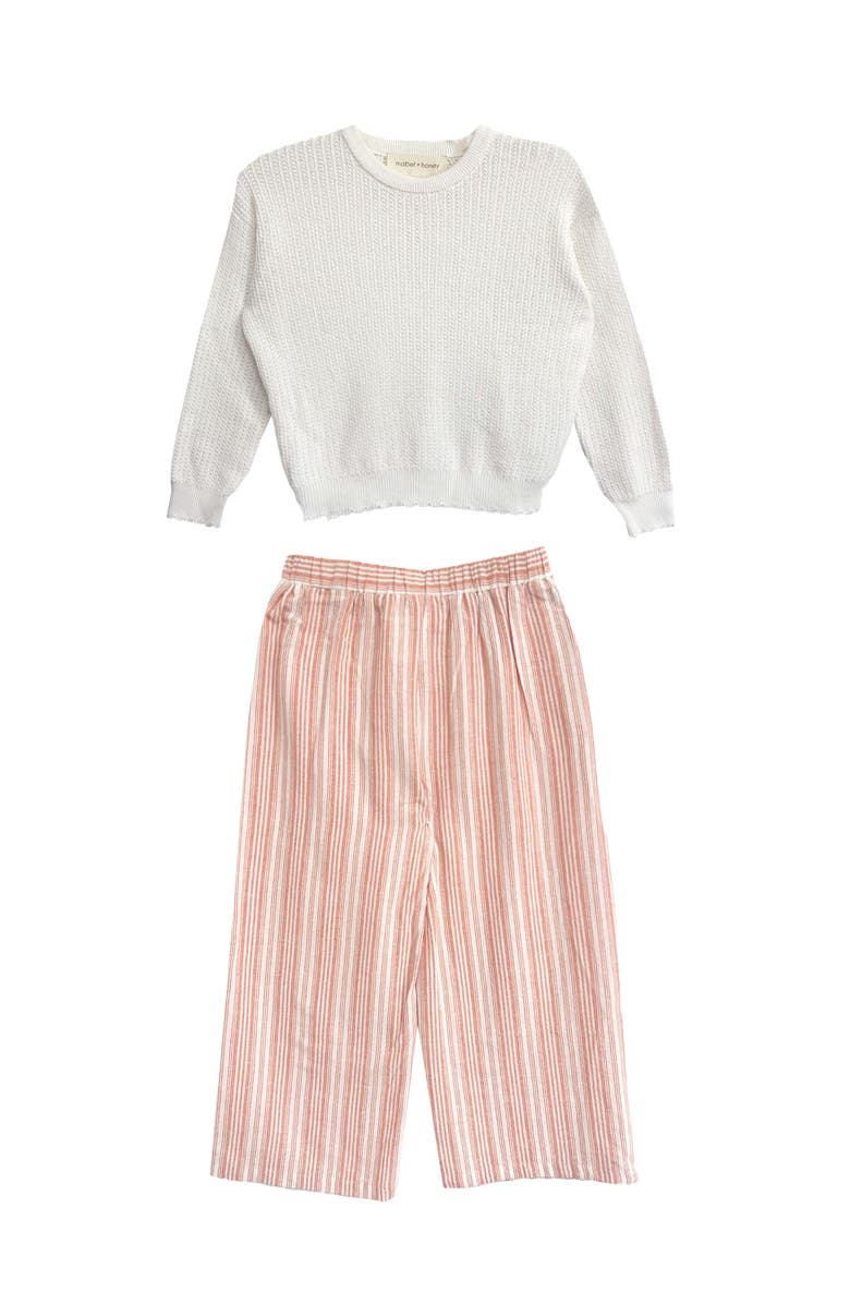 Mabel + Honey Claire Two Piece Set, Main, color, Orange