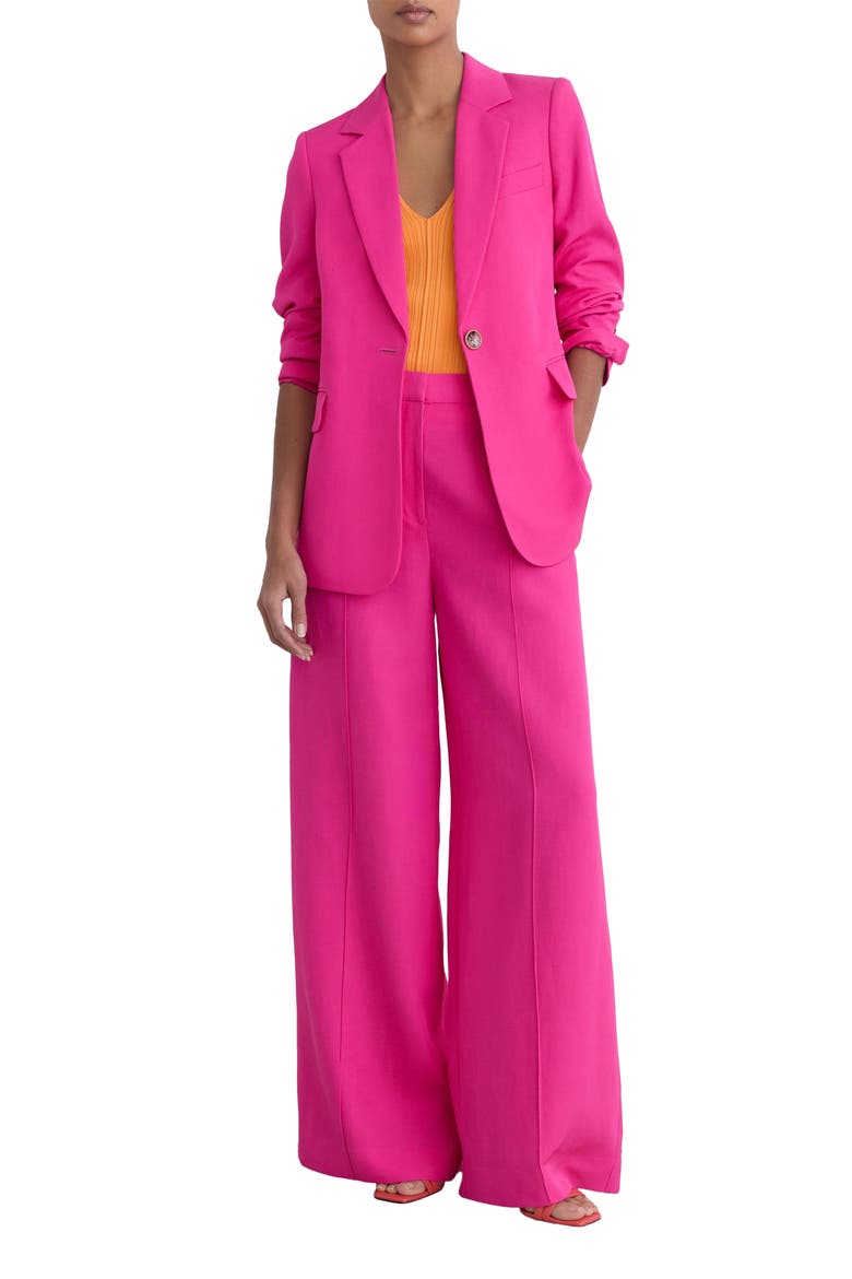 Charli One-Button Blazer, Alternate, color, PINK