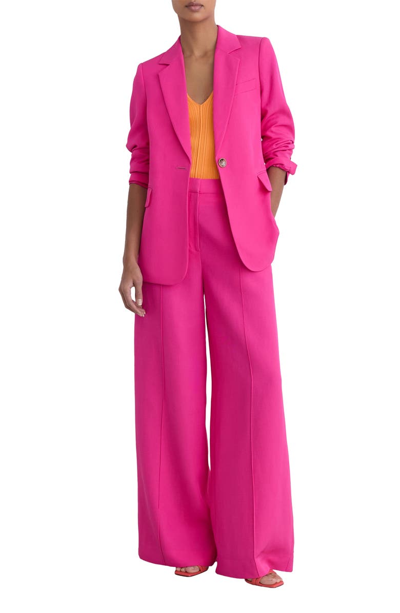 Reiss Charli One-Button Blazer, Alternate, color, Pink