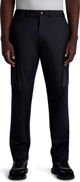 KARL LAGERFELD PARIS Stretch Cotton Straight Leg Pants