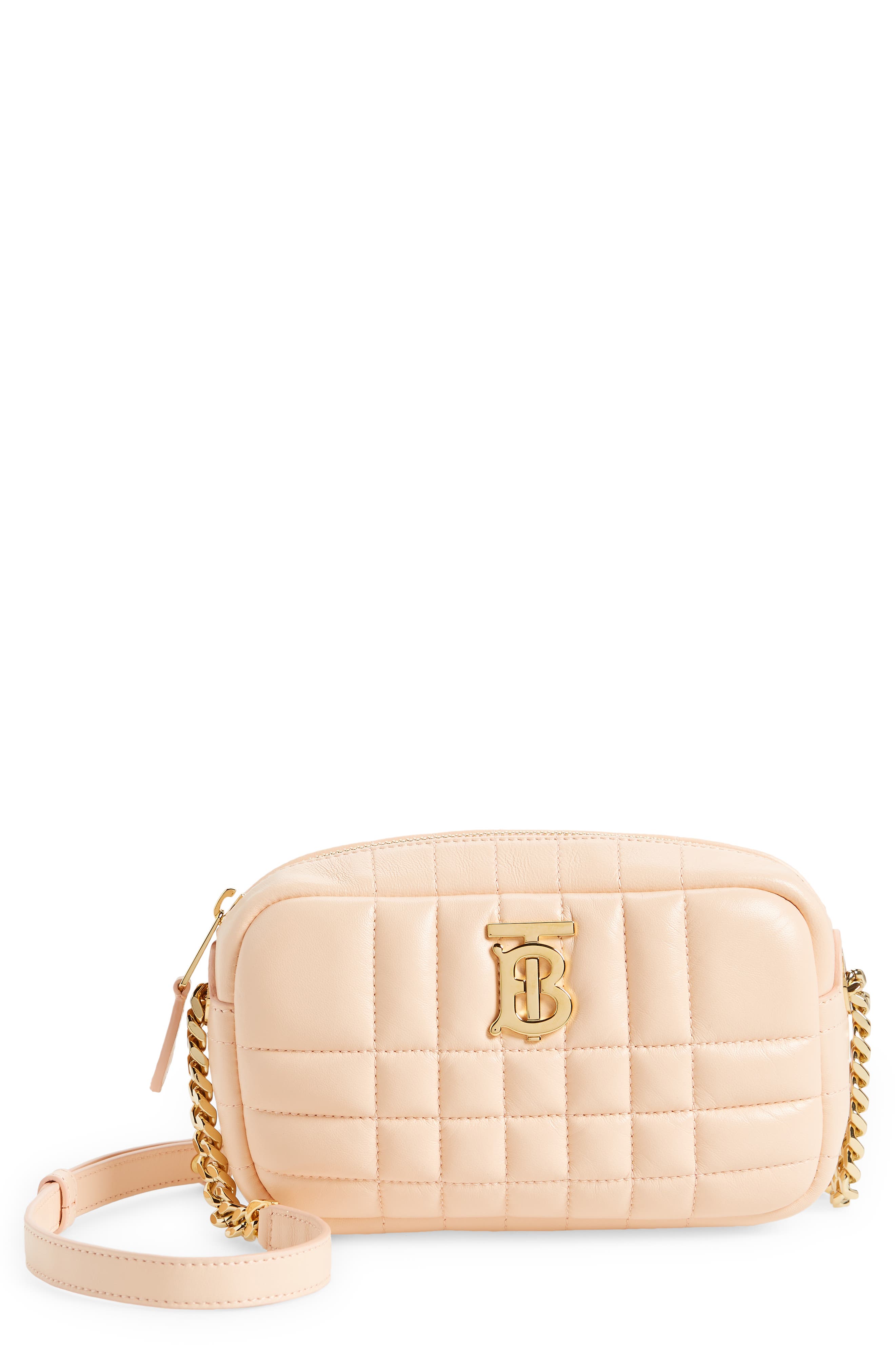 Burberry Mini Lola Quilted Leather Camera Bag, Main, color, 
